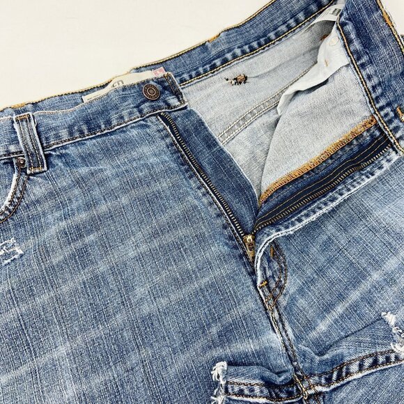 LEVI'S | Distressed Denim Cut-Off Shorts - Picture 7 of 14